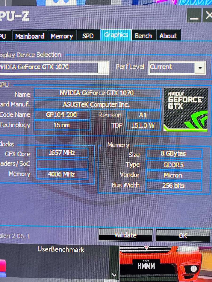 ASUS ROG STRIX GTX 1070 8GB GDDR5