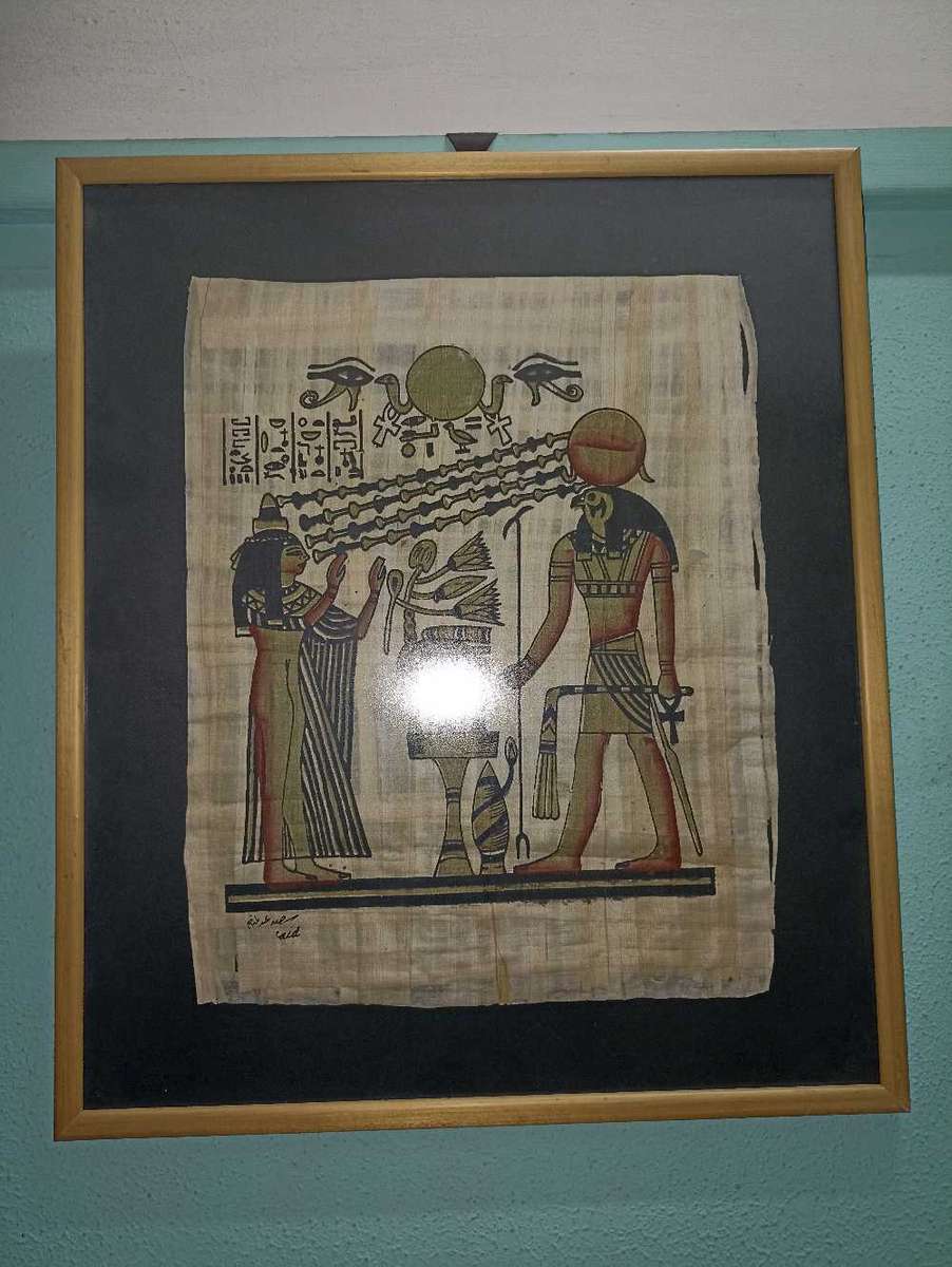 Original papyrus Egyptian picture