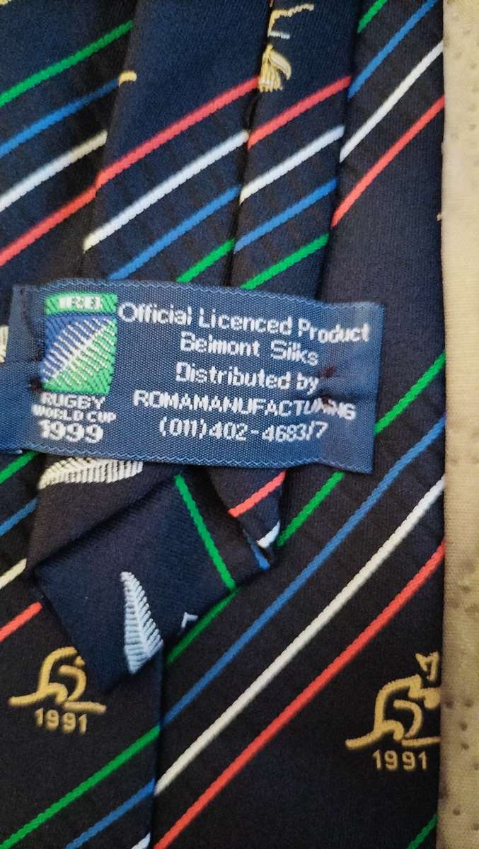 Commerative 1995 Rugby World Cup Tie & 1999 World Cup Tie