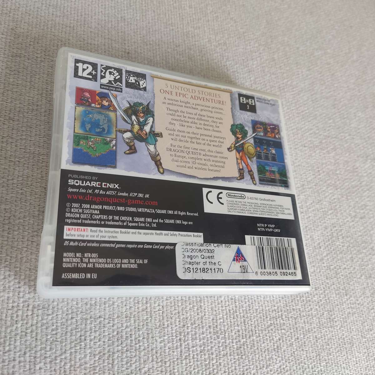 Dragon Quest :The Chapters Of The Chosen Nintendo Ds
