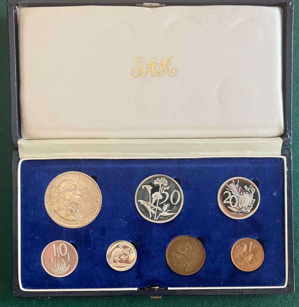 1969 SHORT PROOF SET. NO GOLD
