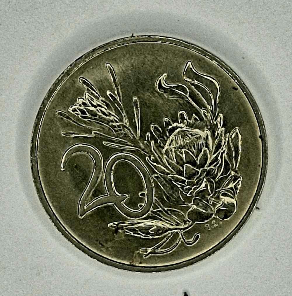 South Africa 1988 set on R1 50c 20c 10c 5c 2c 1c