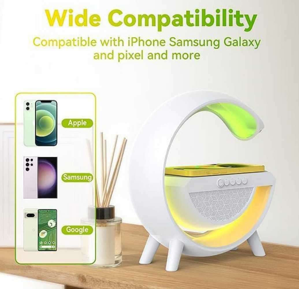 BT 2301 LED Wireless Charging, Speaker and Radio