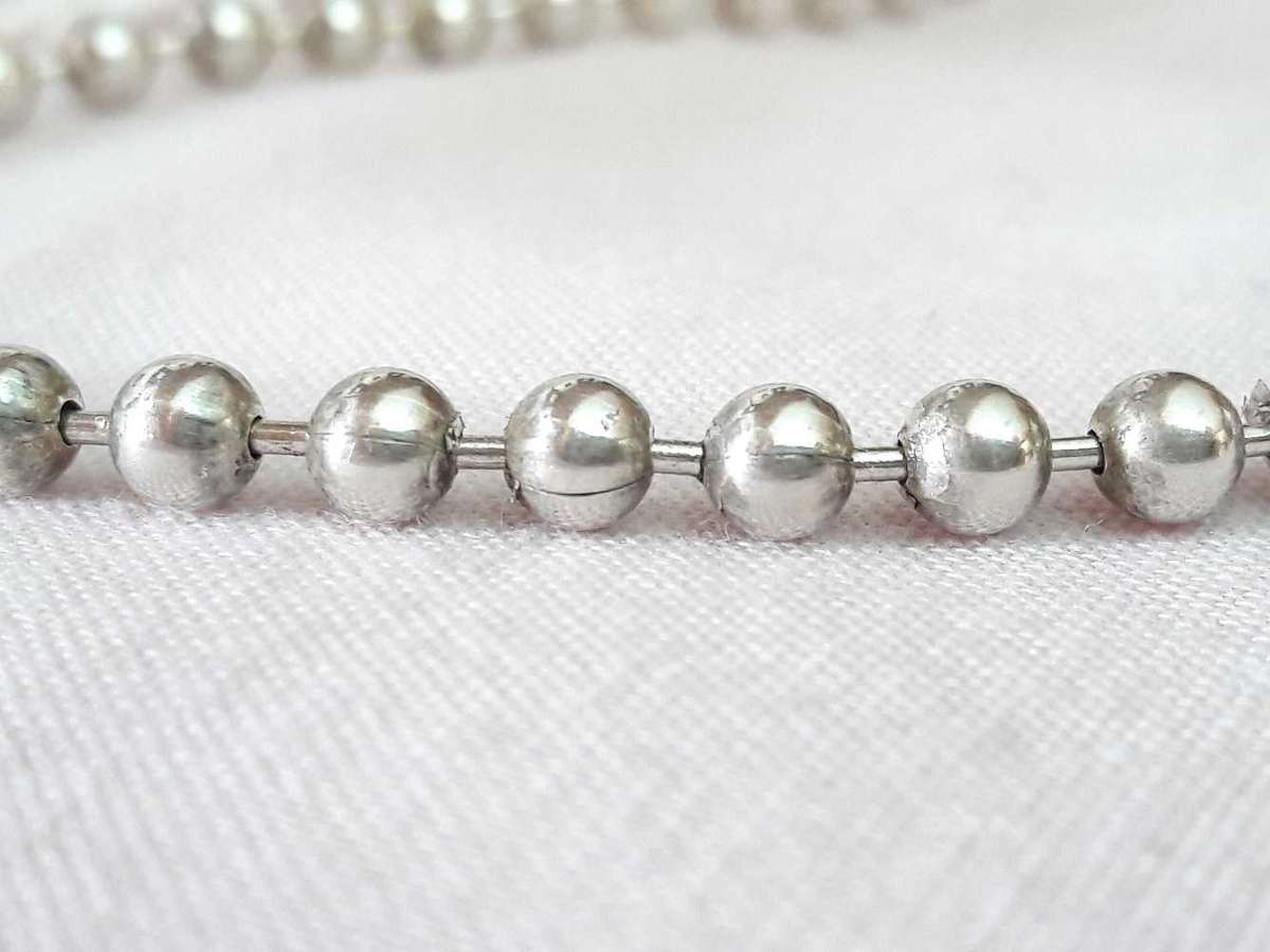 Sterling silver ball necklace