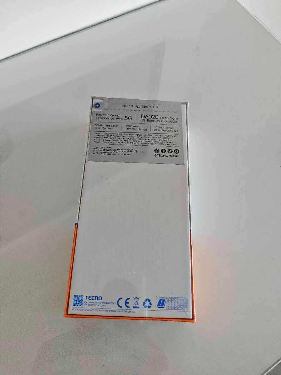 *Sealed* Techno Spark 10 5G 64GB Dual Sim 4+4GB RAM Meta Black