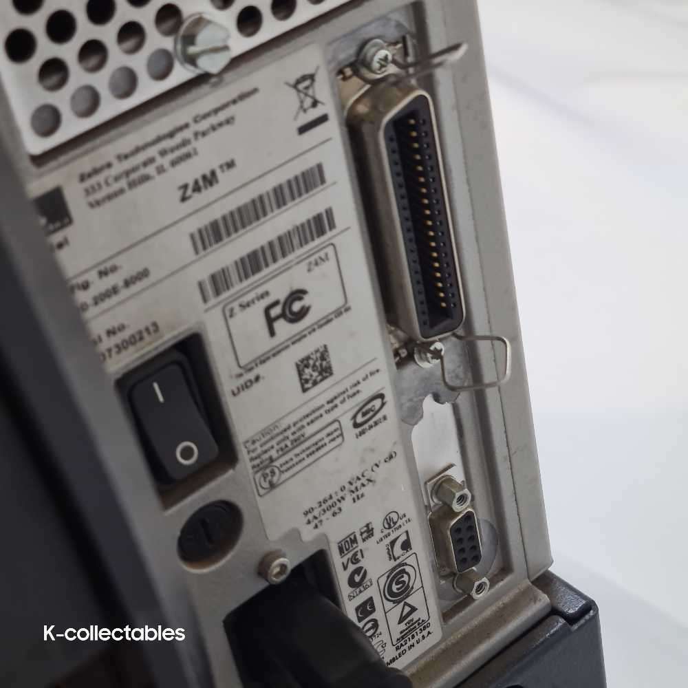 Zebra Z4m plus sticker, label, barcode, branding printer.