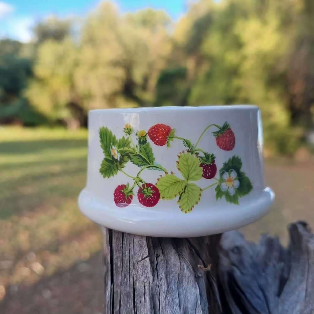 Portmeirion candle holders summer strawberries