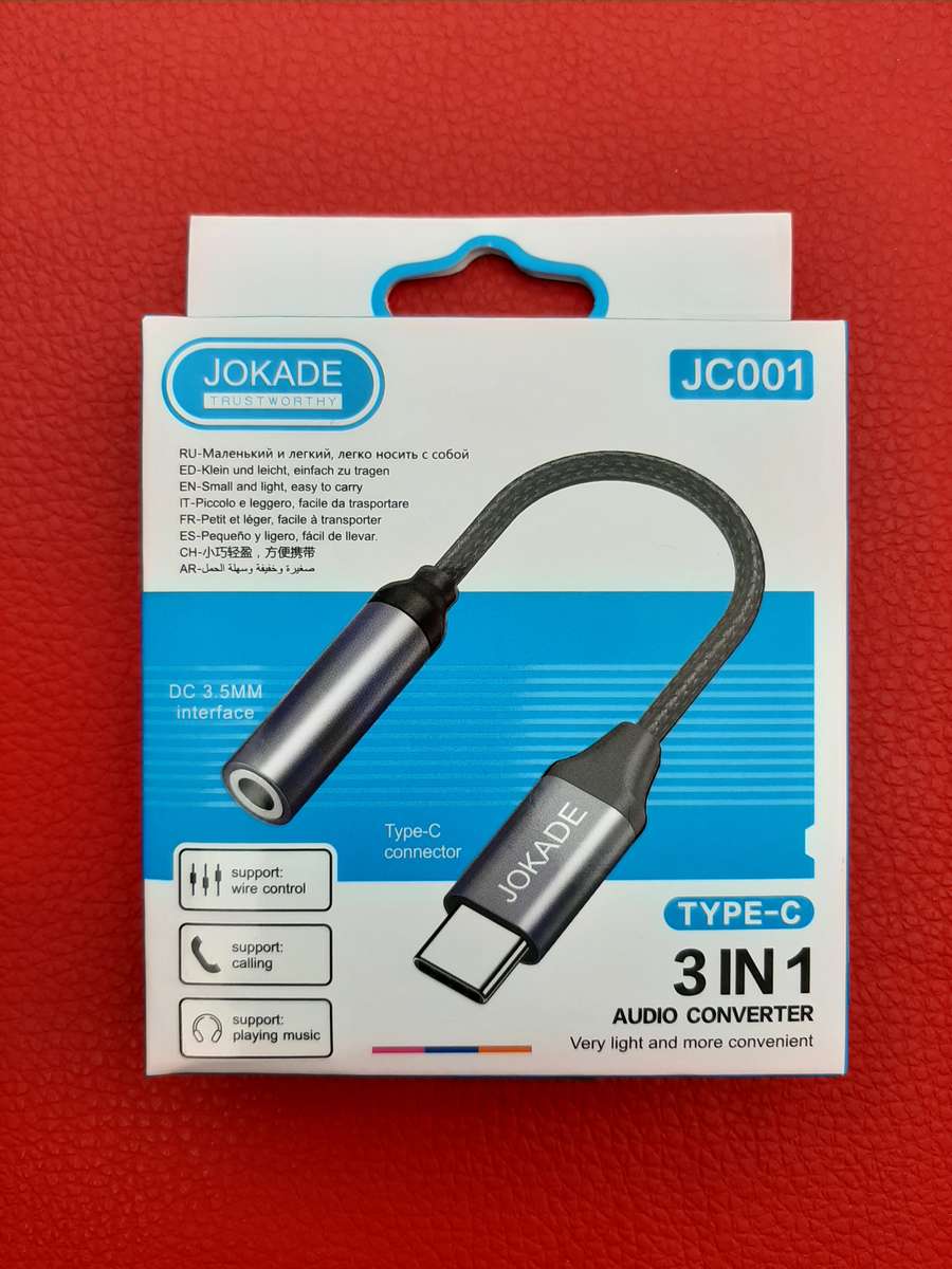 Type C to Aux Adapter with Mic Support