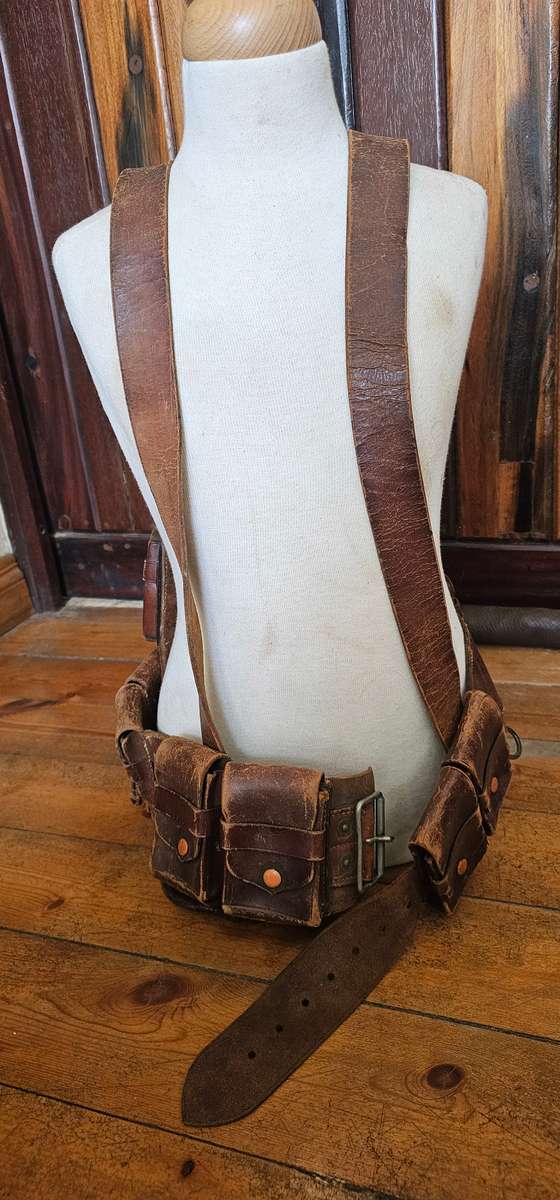 German South West Africa leather ammo belt/bandolier.