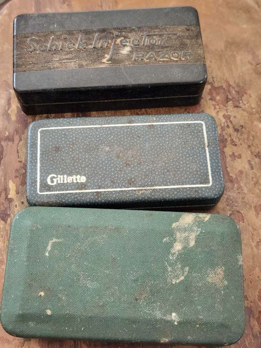 Razor Collection - Schick Injector/ Valet Auto-strop/ Gillette (all boxed) - Rarely Offered