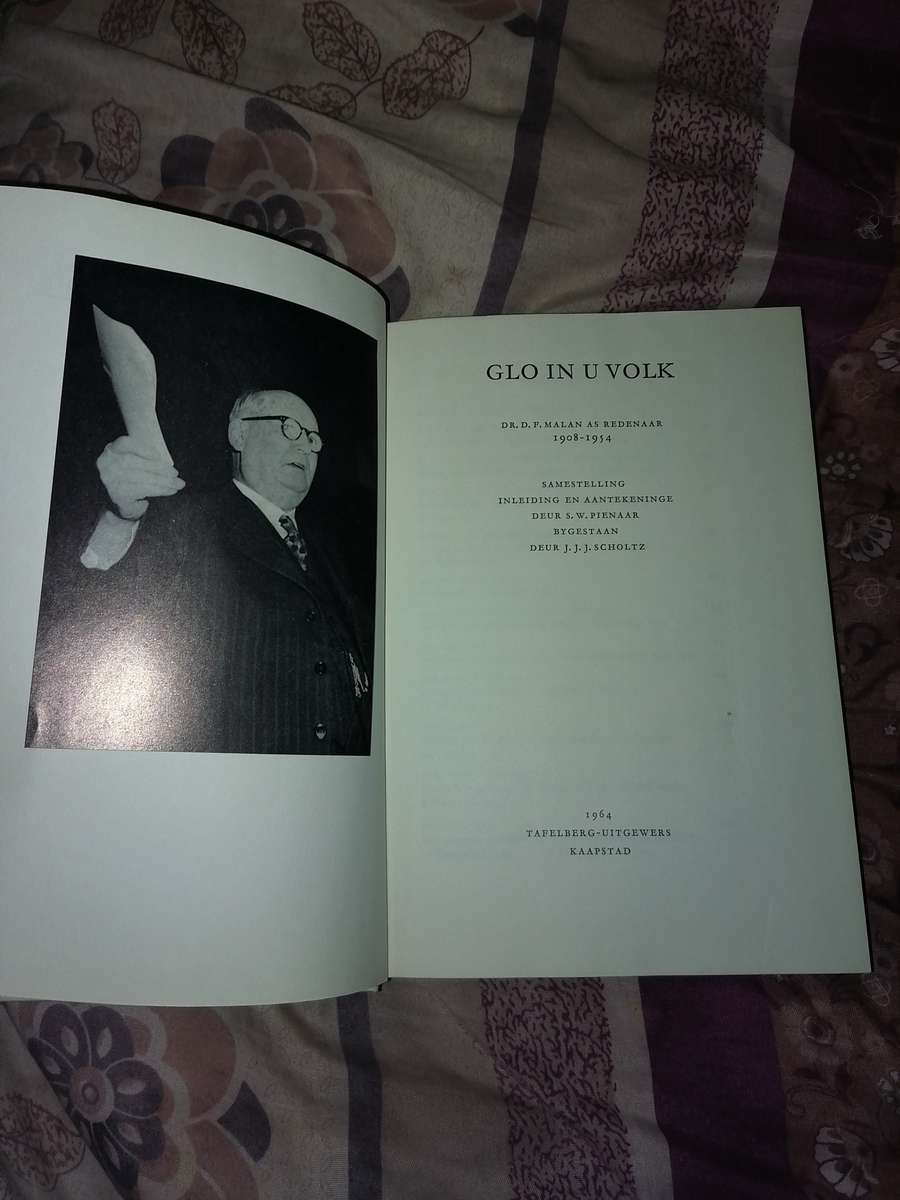 GLO IN U VOLK D. F MALAN AS REDENAAR