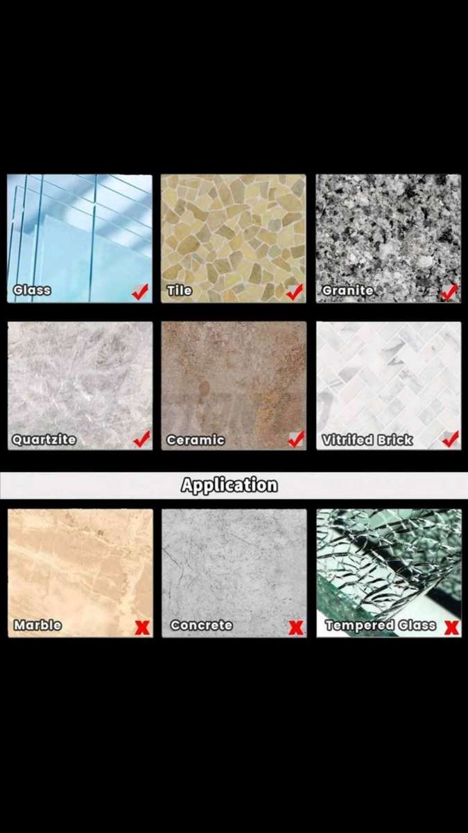 10PCS/SET Diamond Coated Hole Saw Core Drill Bit Tile Marble Glass Ceramic Stone Crystal Granite