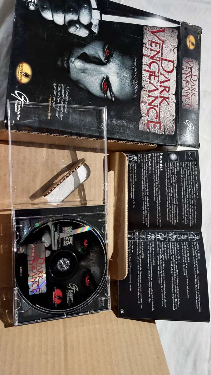 Dark Vengance Big Box PC Game Vintage