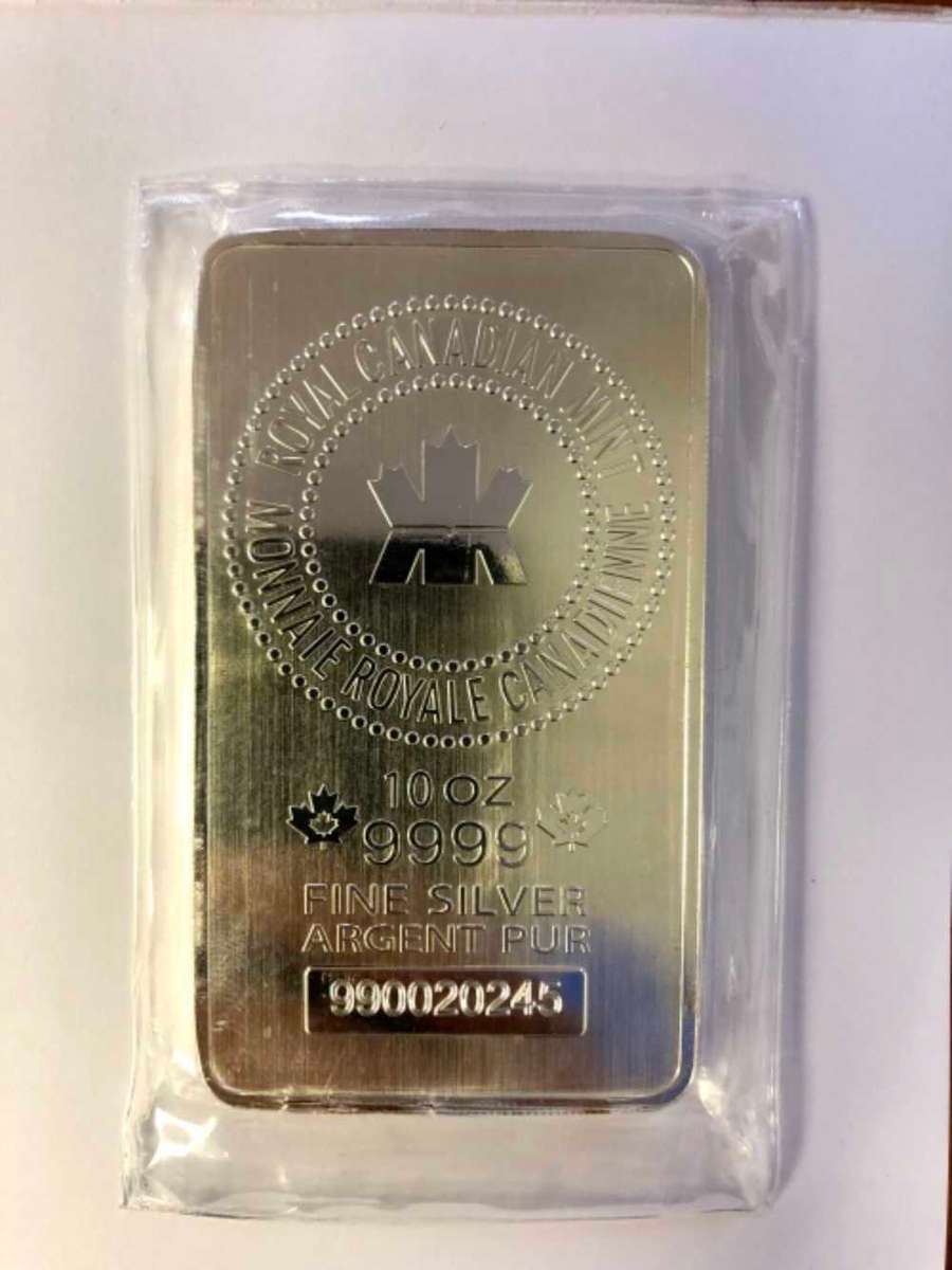 10 Oz 999 Fine Silver Bar