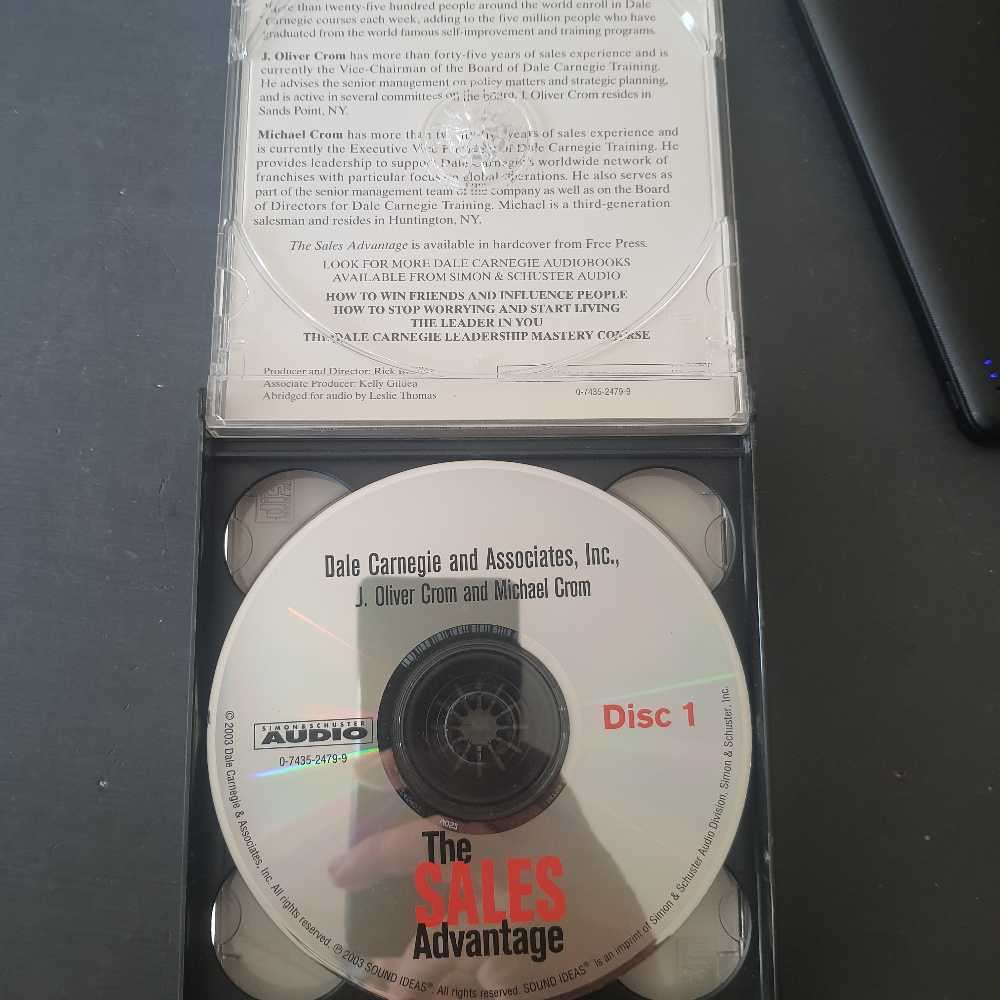 The sales advantage how to help you get more sales by j.oliver and michael crom cd