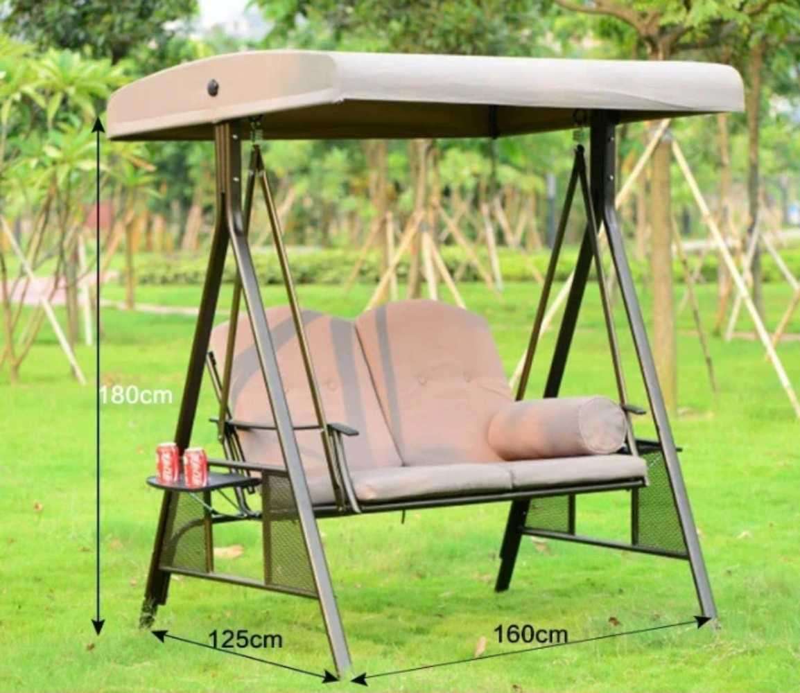 2 Seater Patio Garden Swing Chair Outdoor Balcony Chair