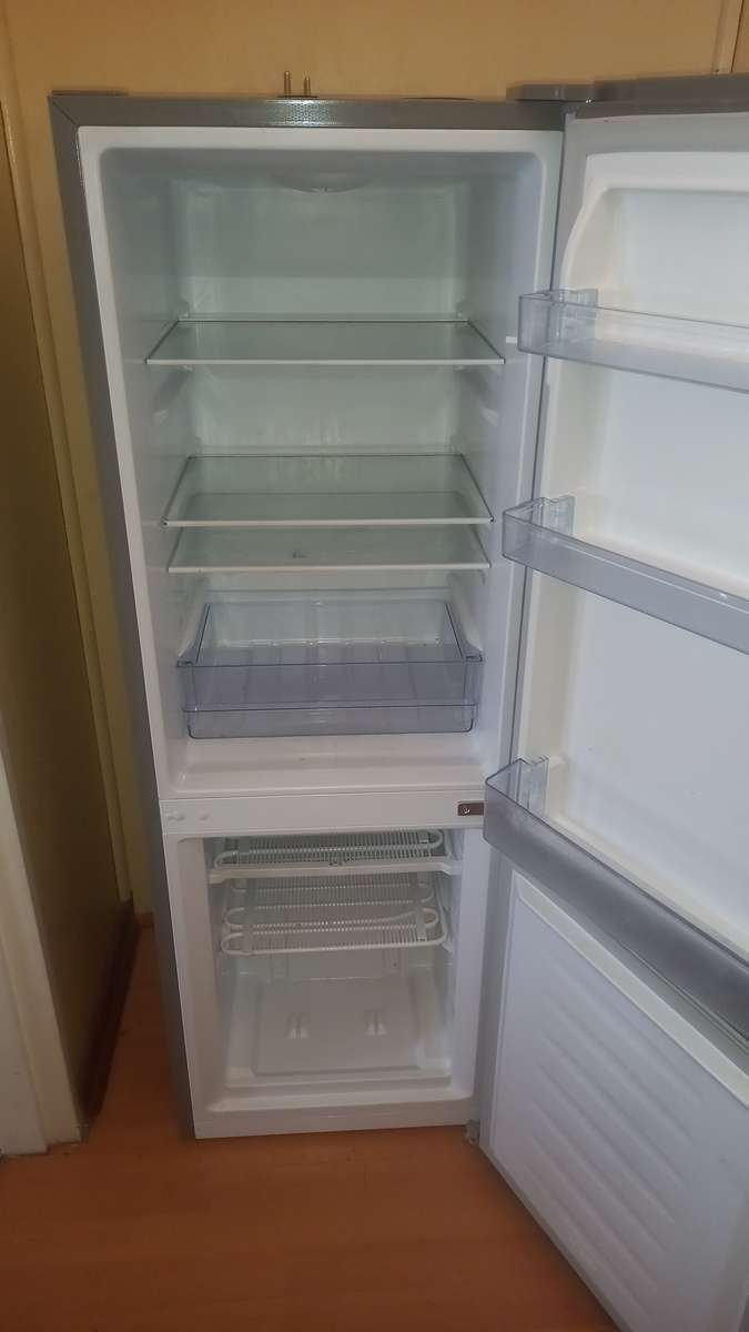 Silver fridge