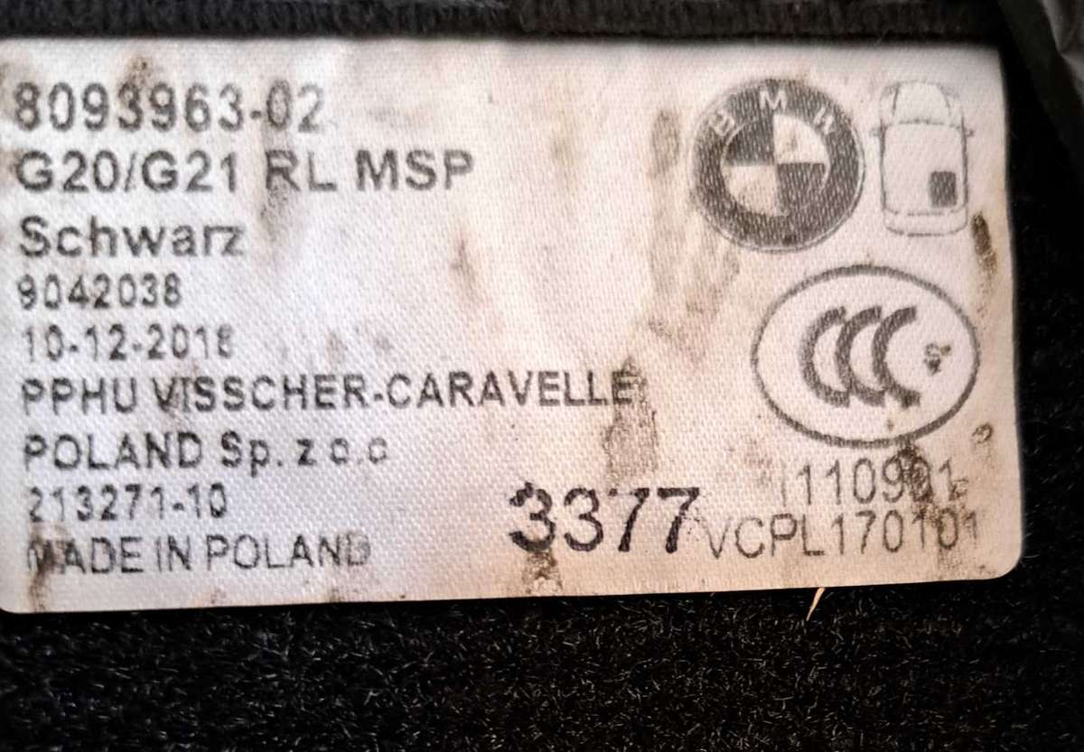 BMW G20/G21 3 Series car mats