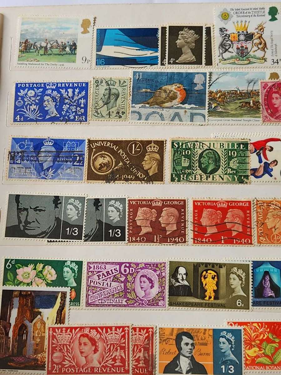 GB - HUGE Value selection in lovely A5 SunSun Stock book - 1 Stamp will pay for all this Treasure