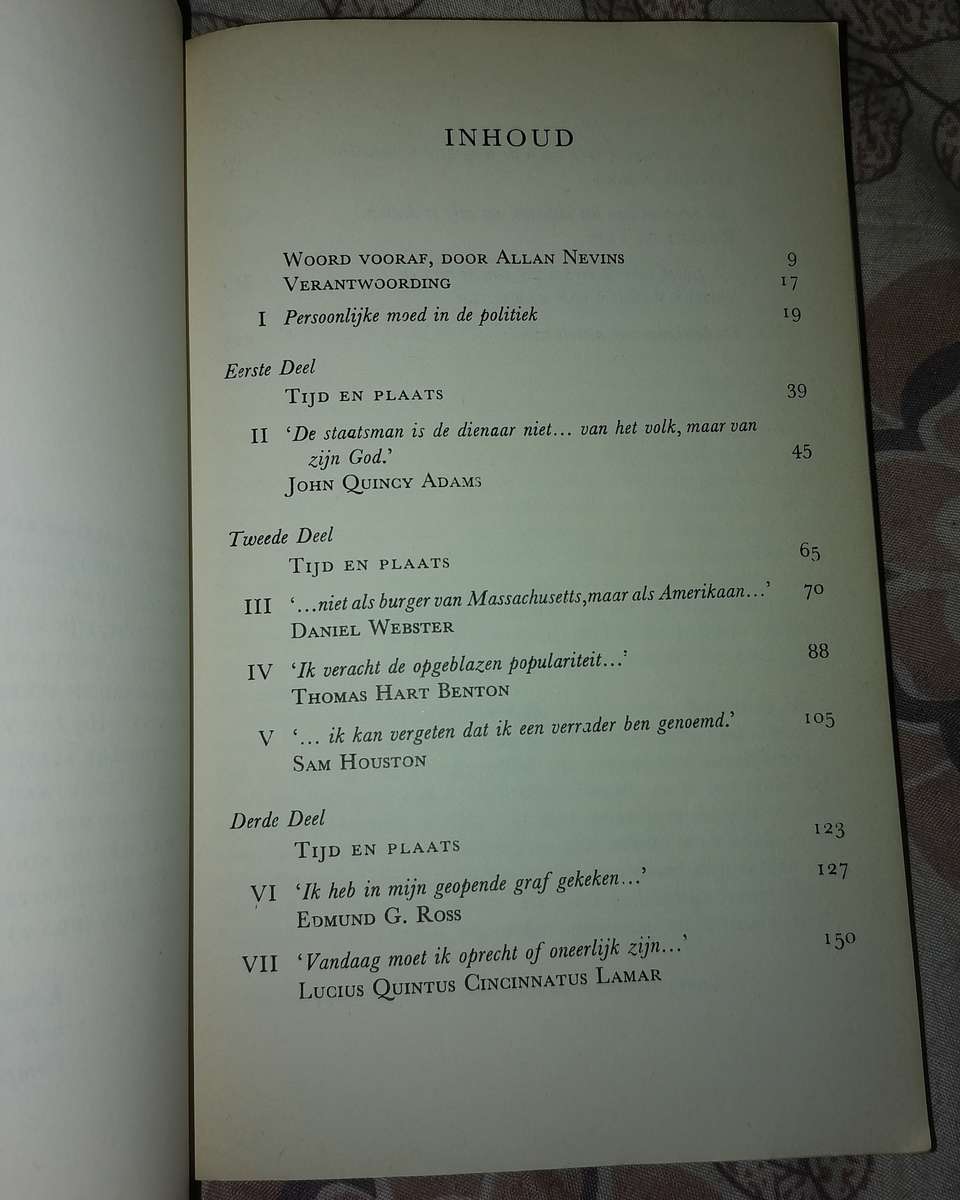 John F. Kennedy MOED EN KARAKTER IN DE POLITIEK 1956