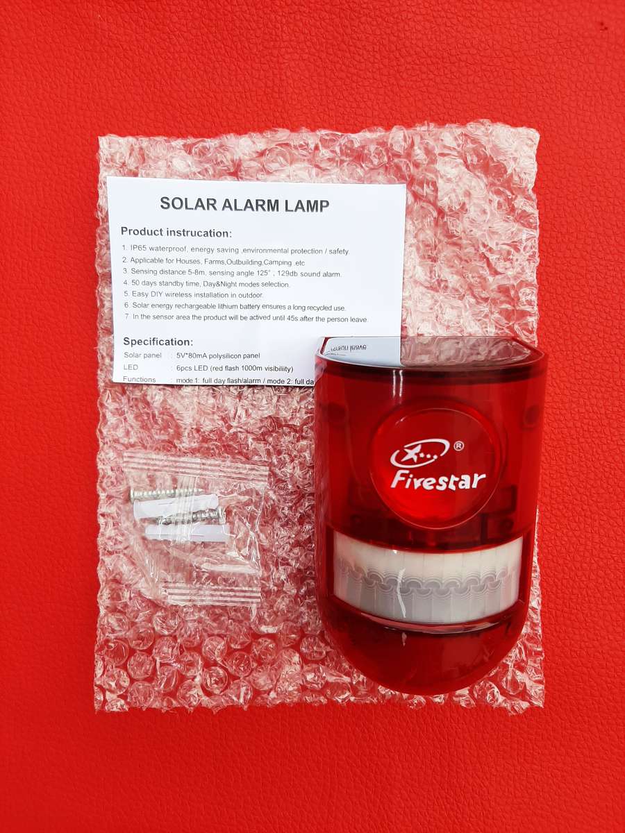 Smart Solar Motion Sensor Alarm and Led 50day 129Mb