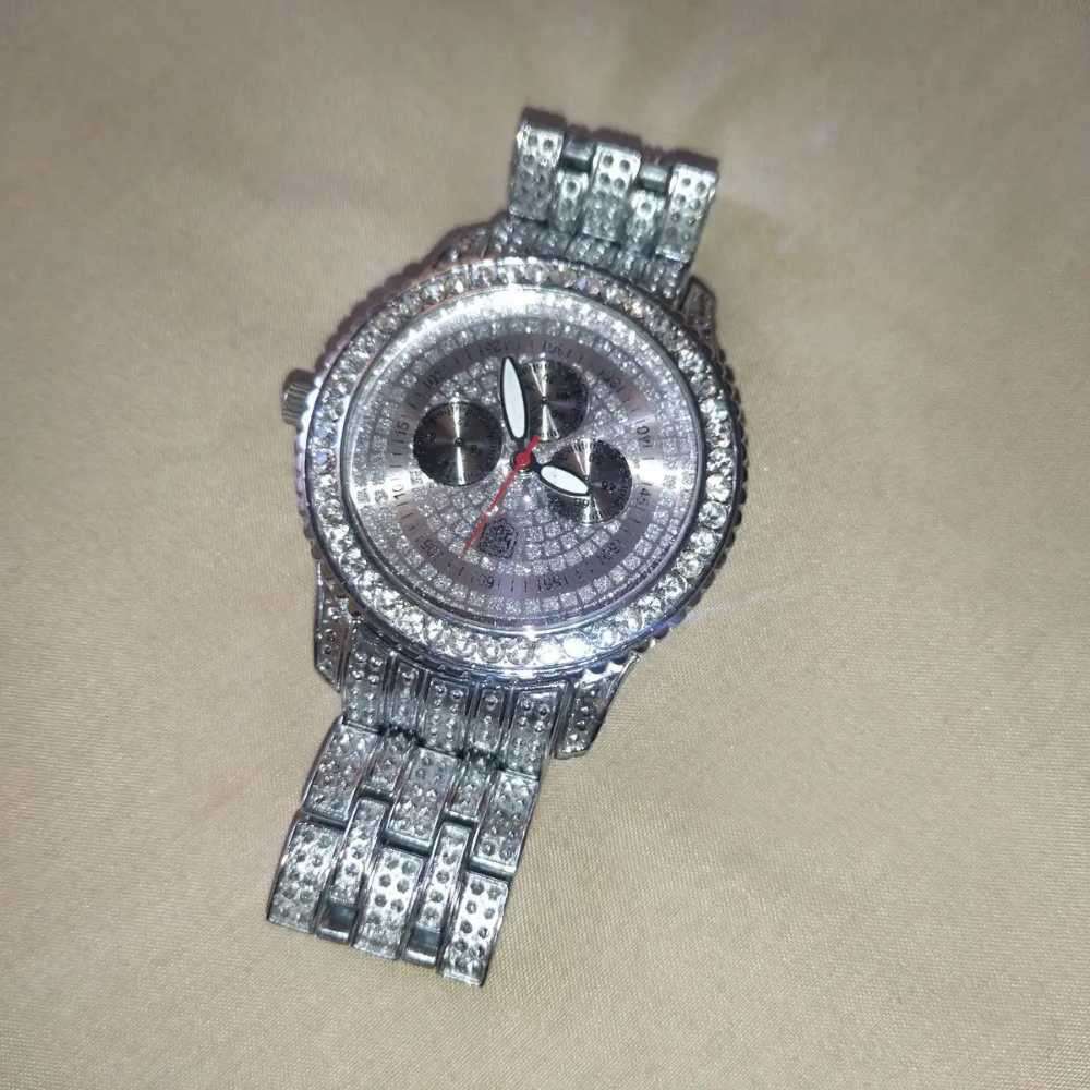 Iced Out Watch - Silver Plated