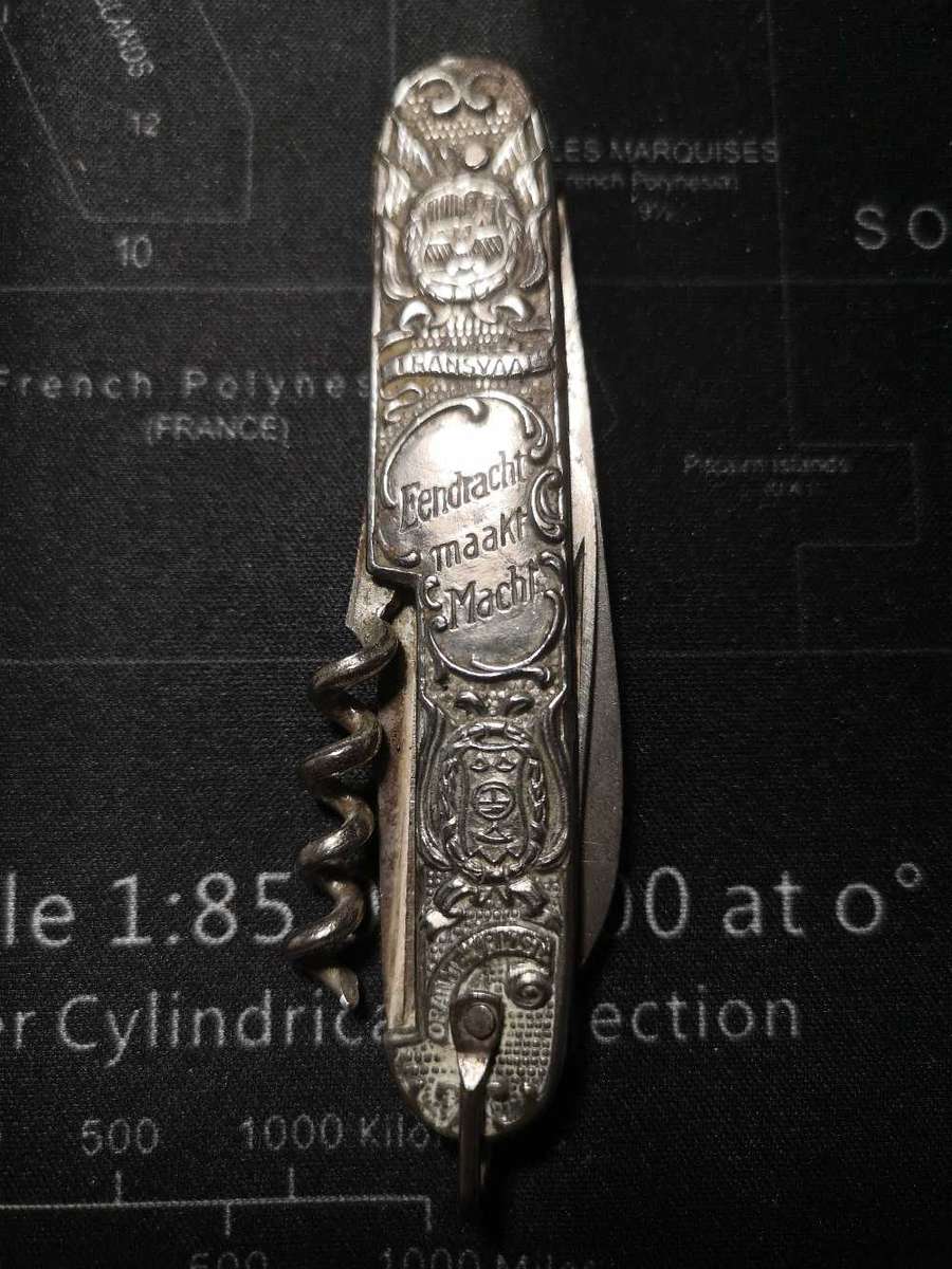 Vintage Paul Kruger and Christiaan De Wet Pocket Knife