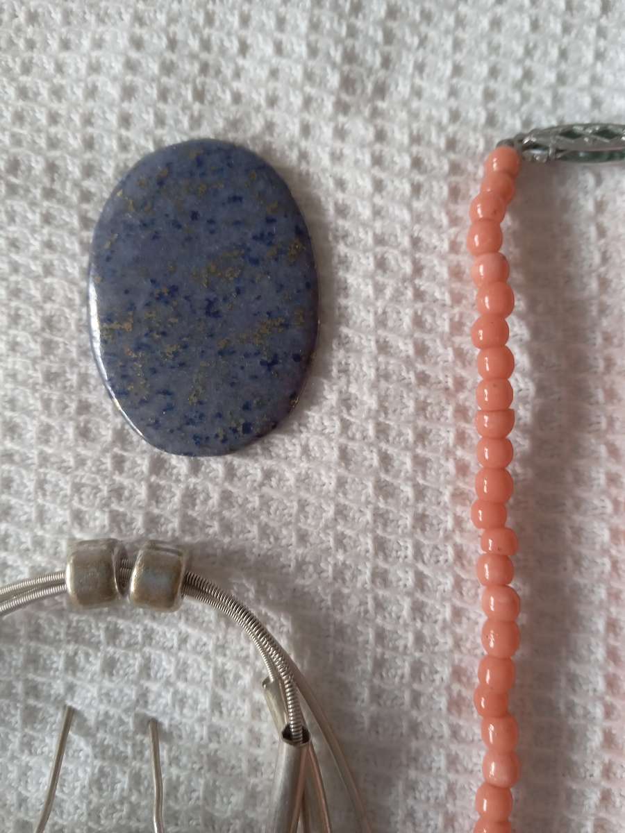 Job Lot Of Costume Jewellery Items And A Genuine Lapis Lazuli Gemstone - (1 bid)