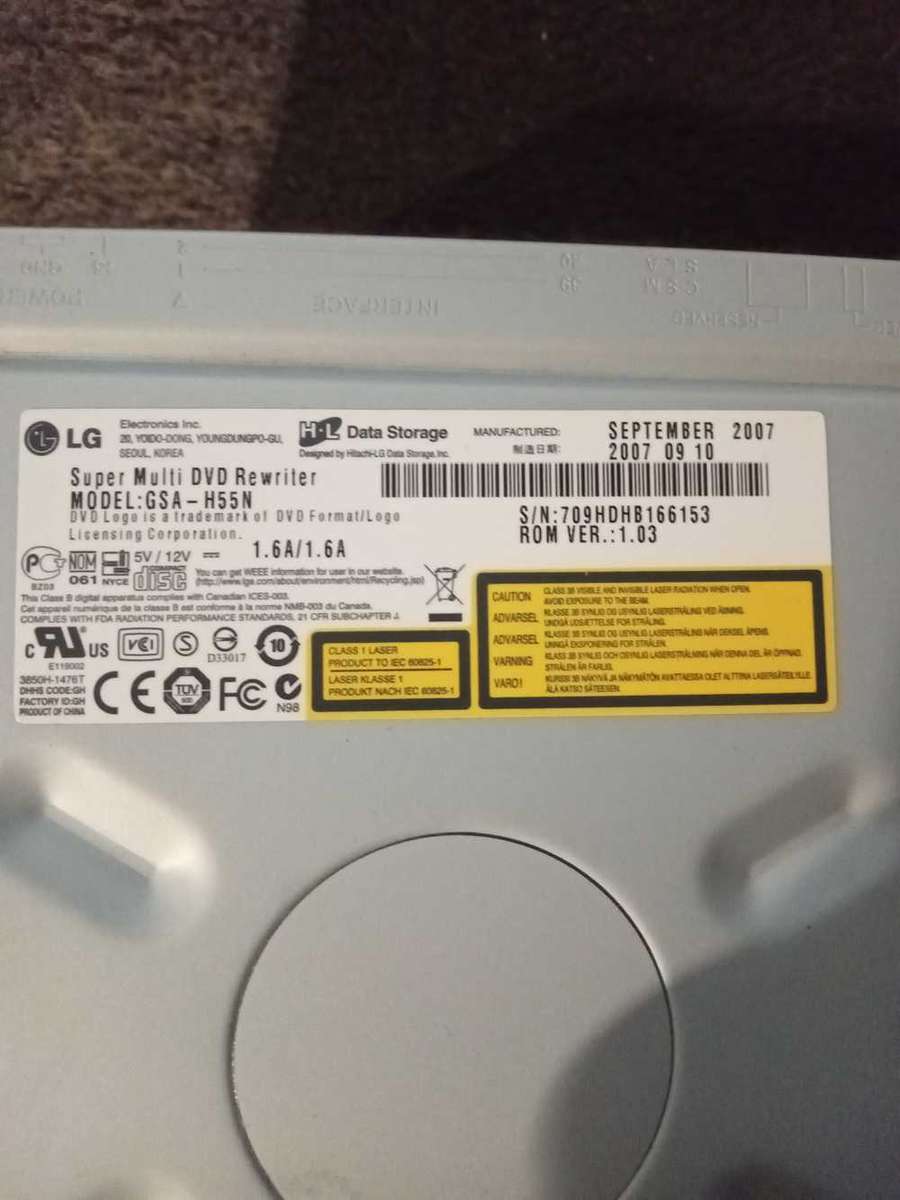 LG DVD writer GSA H55N new