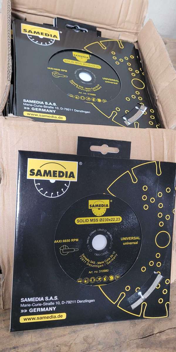 Samedia Segmented Industrial Multipurpose SOLID MSS Diamond Blade 230x22x23mm (BID PER PIECE)