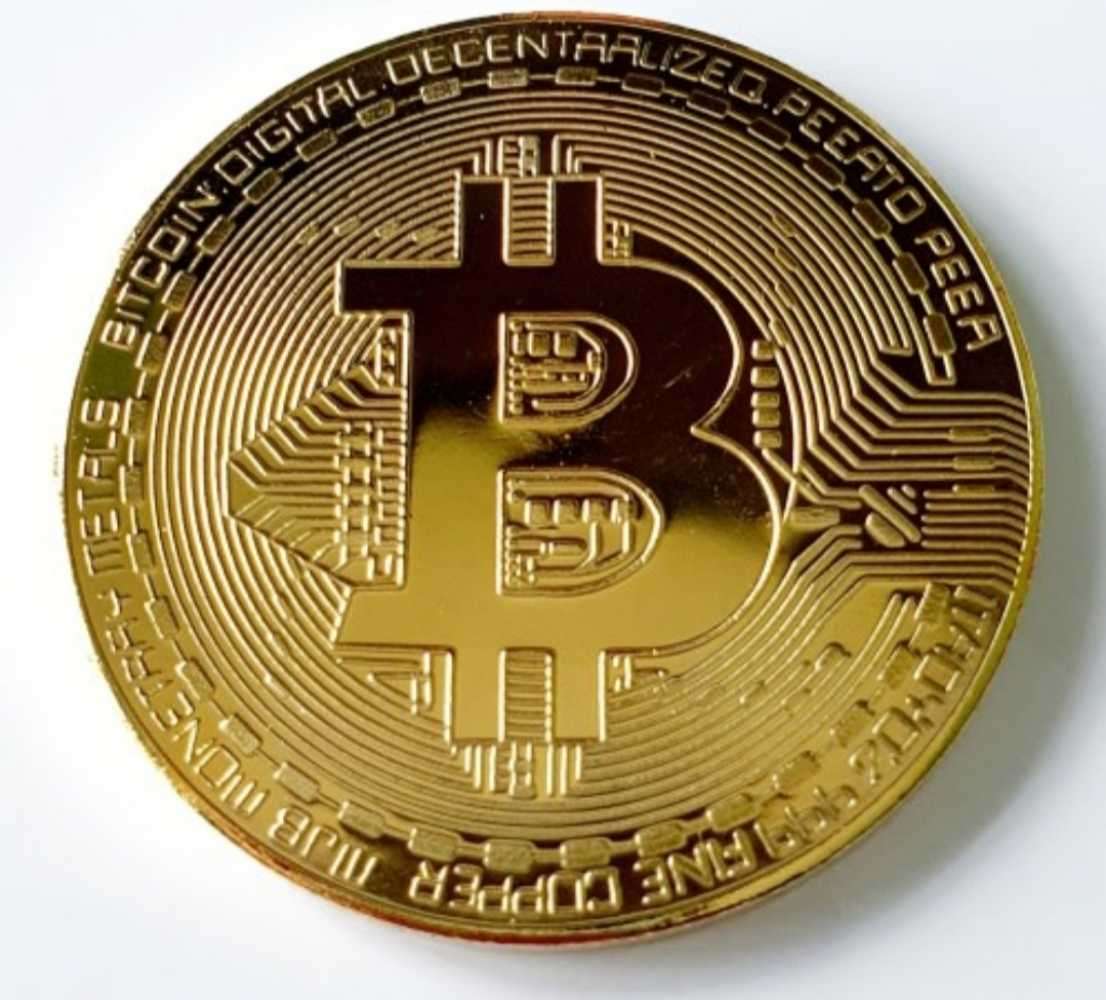 24 KARAT GOLD PLATED BITCOIN 1OZ