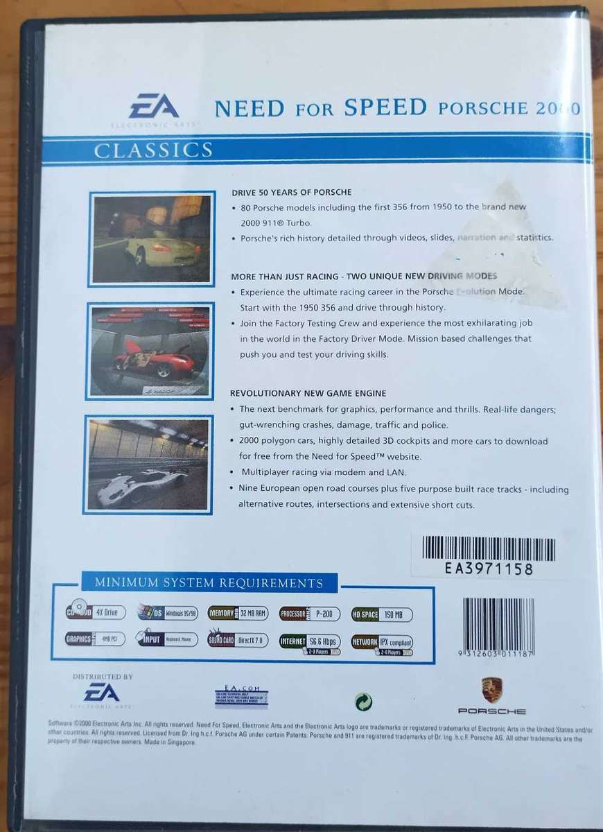 Need for Speed Porsche 2000 PC Game