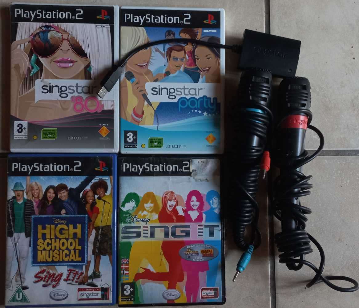 Singstar games with Mics