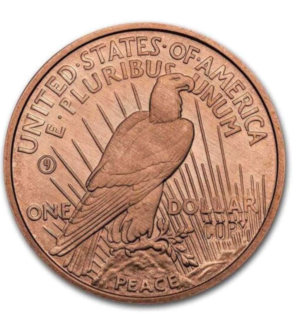 1 oz Copper peace round