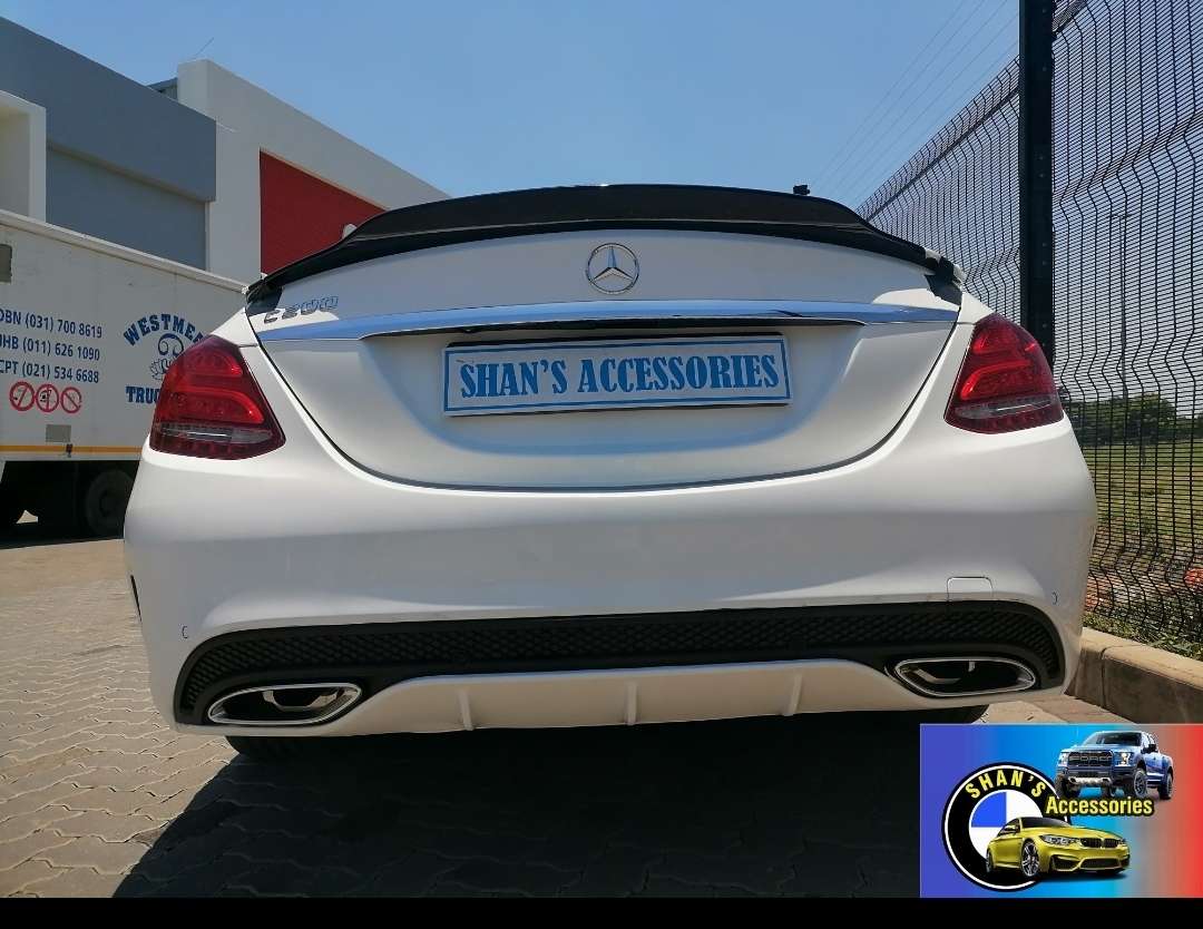 Merc W205 PSM Style Boot Spoilers