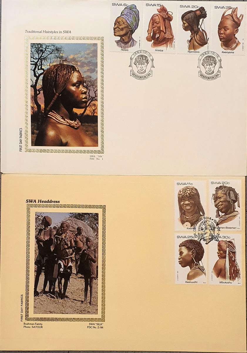 South West Africa silk first day covers 1982