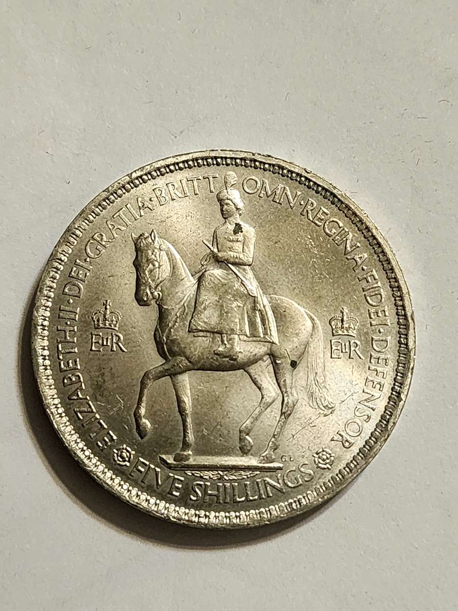 United Kingdom 5 shillings, 1953