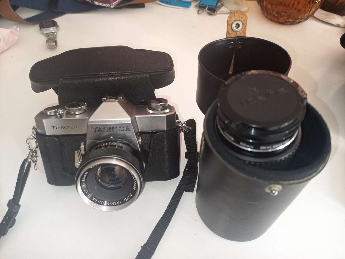 Vintage Camera - Yashica TL Super with 200mm tokina lens