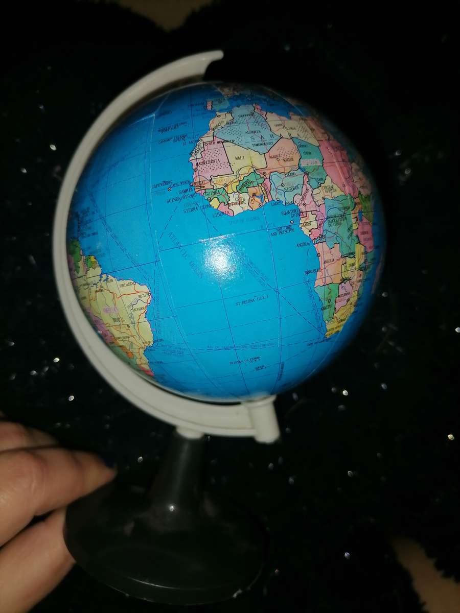 Small earth globe