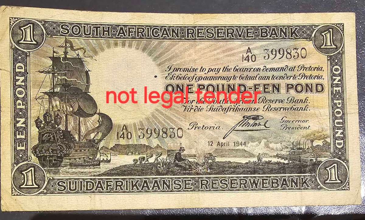 Rare Postmus £1 note