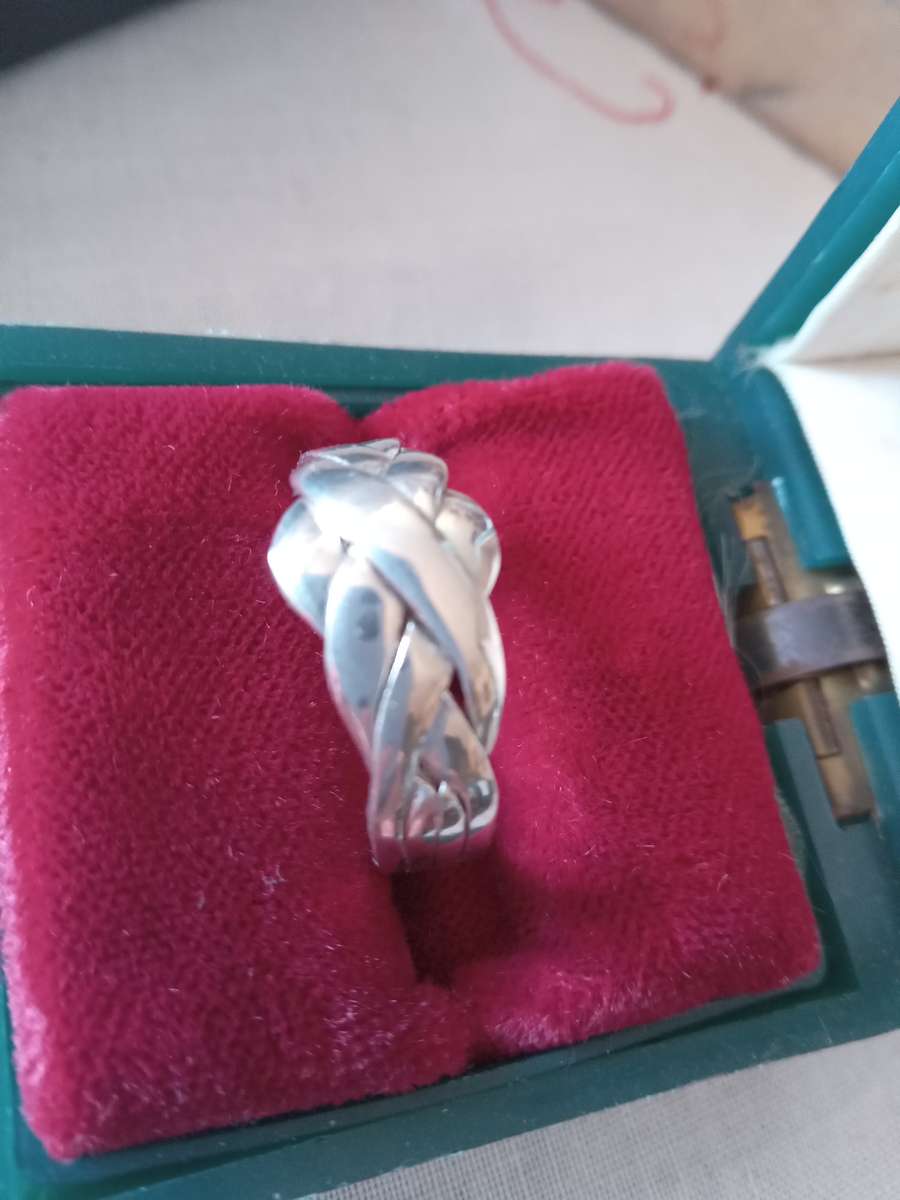 Sterling Silver Puzzle Ring