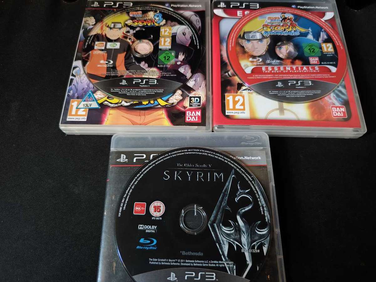 Ps3  Naruto  and Skyrim games