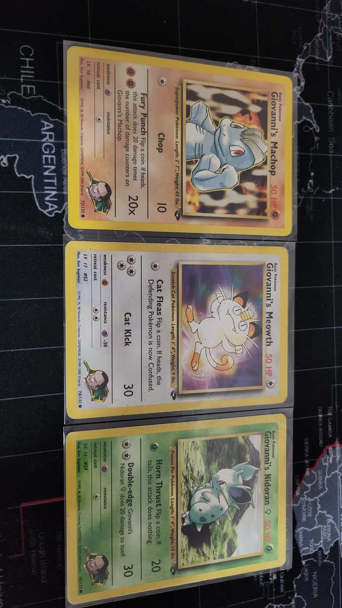 Vintage pokemon cards: gym series Giovanni bundle
