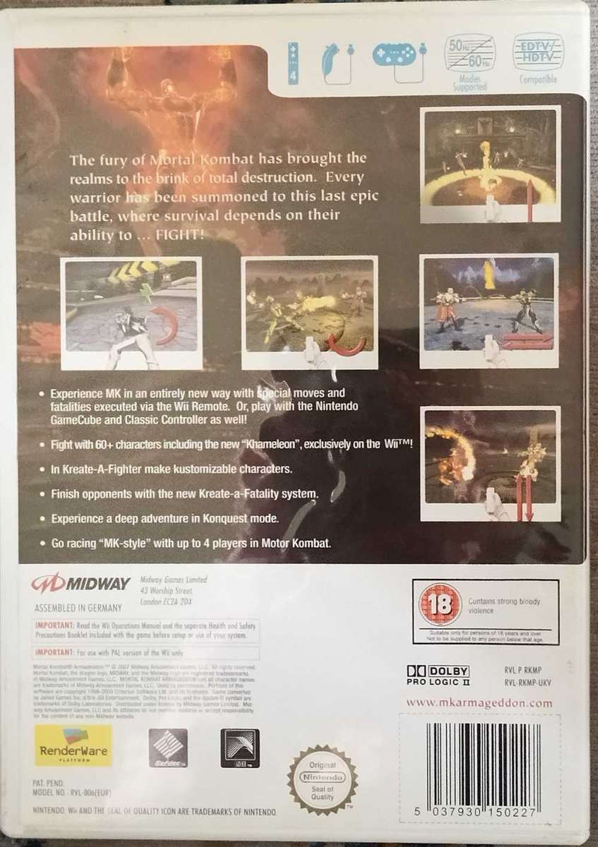 Mortal Kombat Armageddon Wii (PAL, CIB)