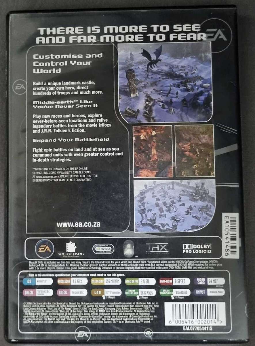 PC GAME TLOTR - THE BATTLE FOR MIDDLE EARTH