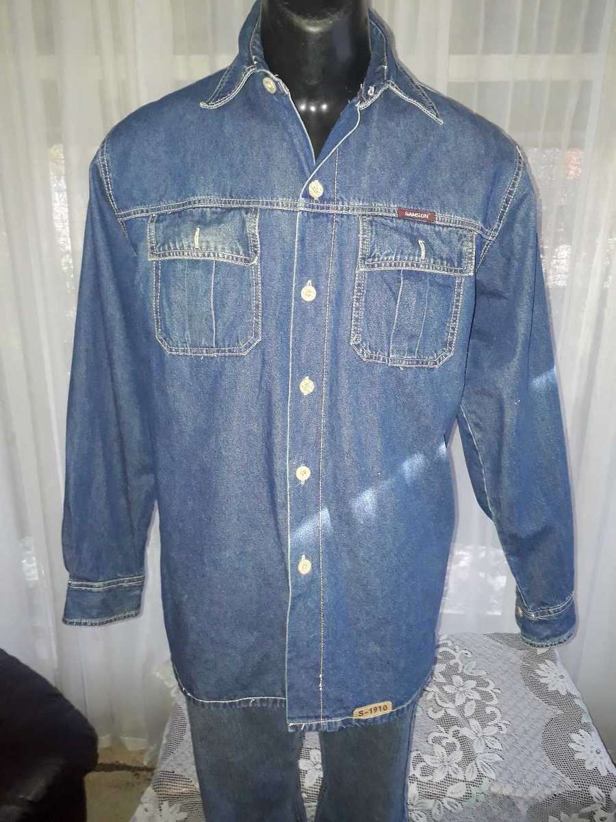 MEN`S SHIRT: Samson Men`s - S - 1910 Med Work Wear Long Sleeve Shirt -  Size Med