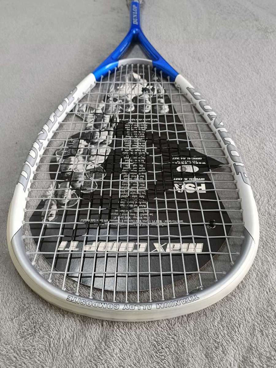 Dunlop Max Comp Ti Squash Racket (New) Head Cover