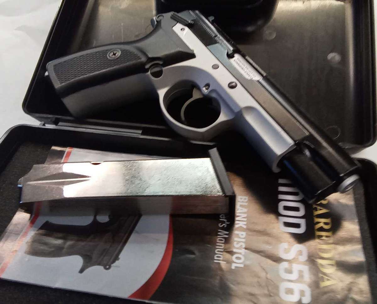 Baredda cz75 s56 satin 9mm p.a.k. blank / pepper pistol