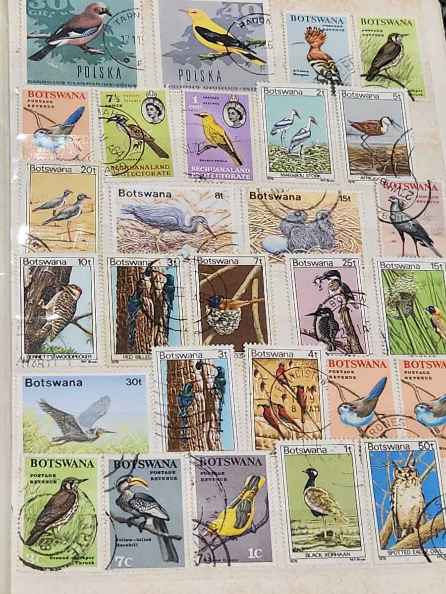 Bird thematics in small used Kek album (75% filled) - Incredible selection in lovely used album