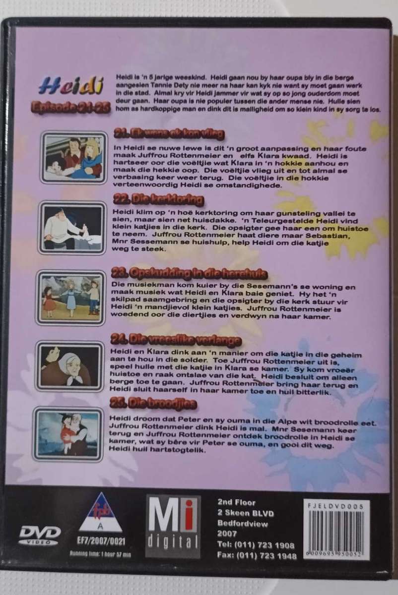 Heidi Episode 21 - 25 (DVD)